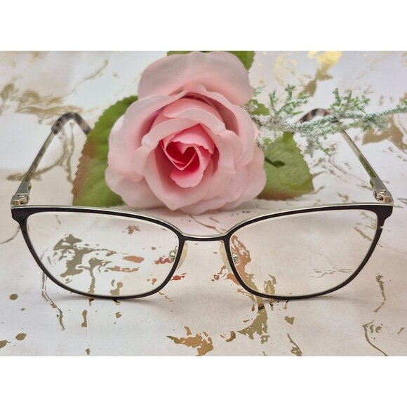 FLOWER Drew Barrymore Women’s Gold Eyeglasses Frames 51-16-145mm Lindsay Cat Eye - Picture 3 of 11